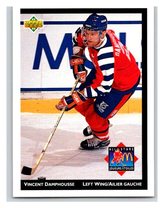 (HCW) 1992-93 McDonald's Upper Deck #4 Vincent Damphousse Mint NHL Image 1