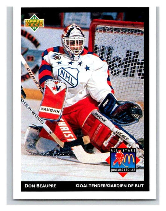 (HCW) 1992-93 McDonald's Upper Deck #15 Don Beaupre Capitals Mint NHL