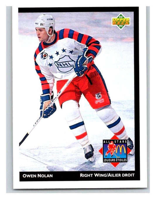 (HCW) 1992-93 McDonald's Upper Deck #24 Owen Nolan Nordiques Mint NHL Image 1