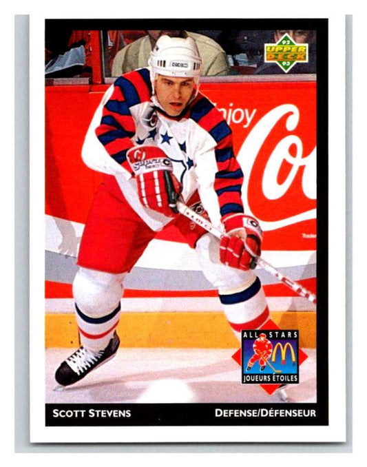 (HCW) 1992-93 McDonald's Upper Deck #27 Scott Stevens Mint NHL Image 1
