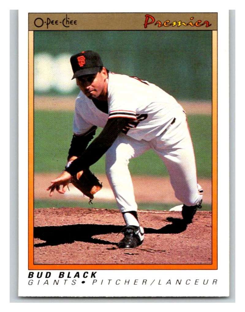 1991 O-Pee-Chee Premeir #9 Bud Black Giants MLB Mint Image 1