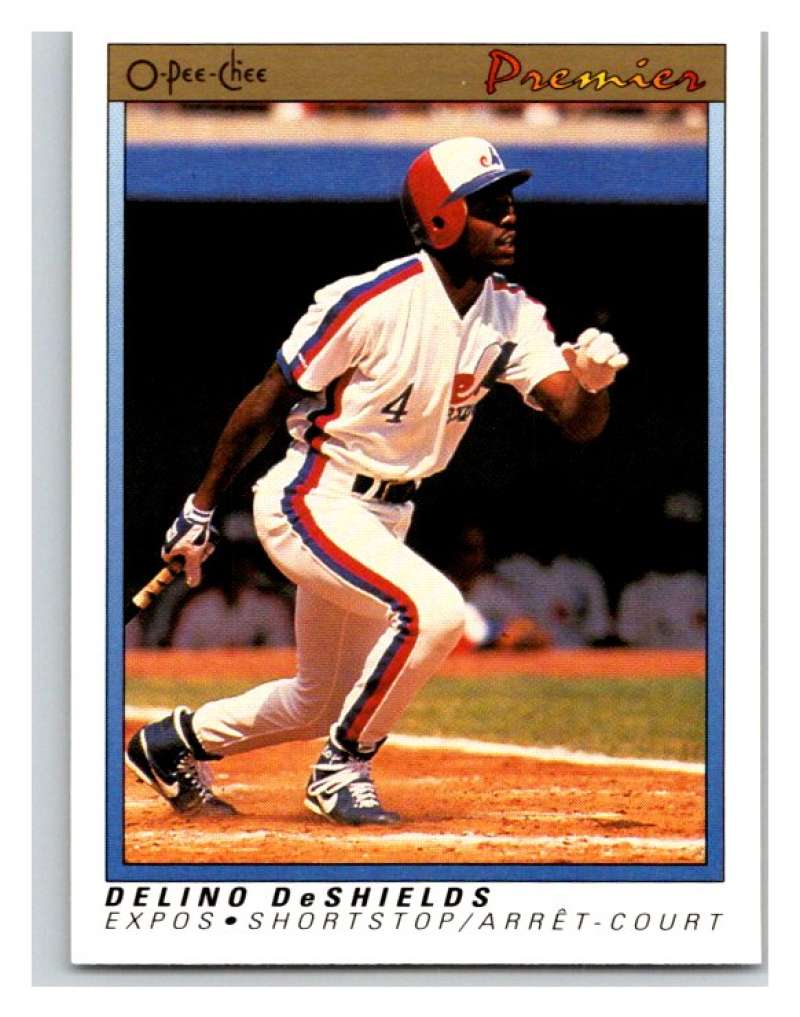 1991 O-Pee-Chee Premeir #34 Delino DeShields Expos MLB Mint Image 1