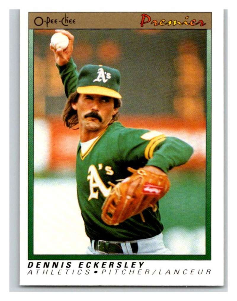 1991 O-Pee-Chee Premeir #38 Dennis Eckersley Athletics MLB Mint