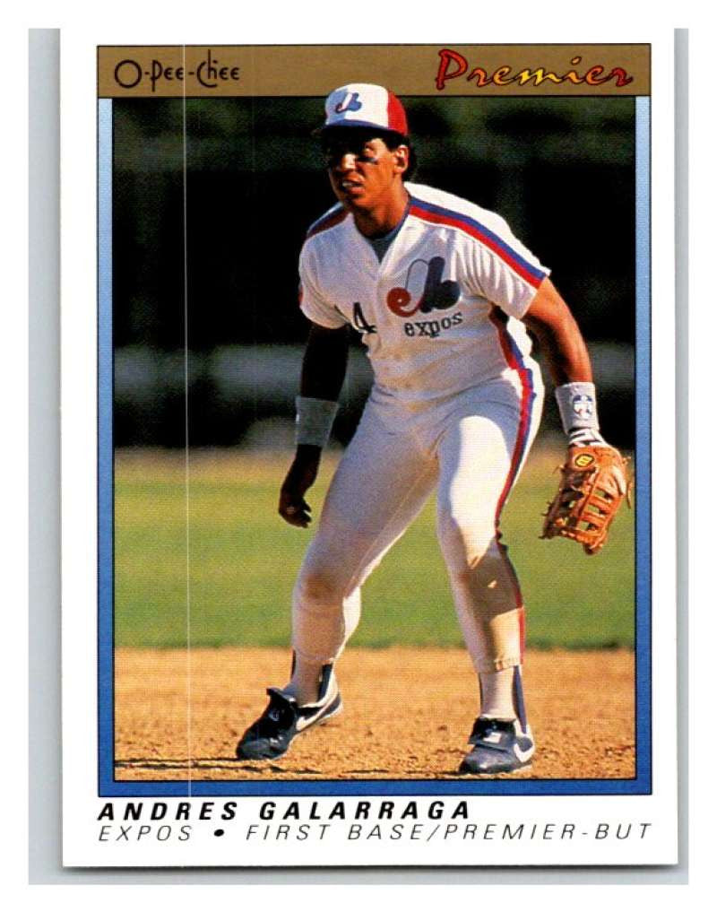 1991 O-Pee-Chee Premeir #48 Andres Galarraga Expos MLB Mint
