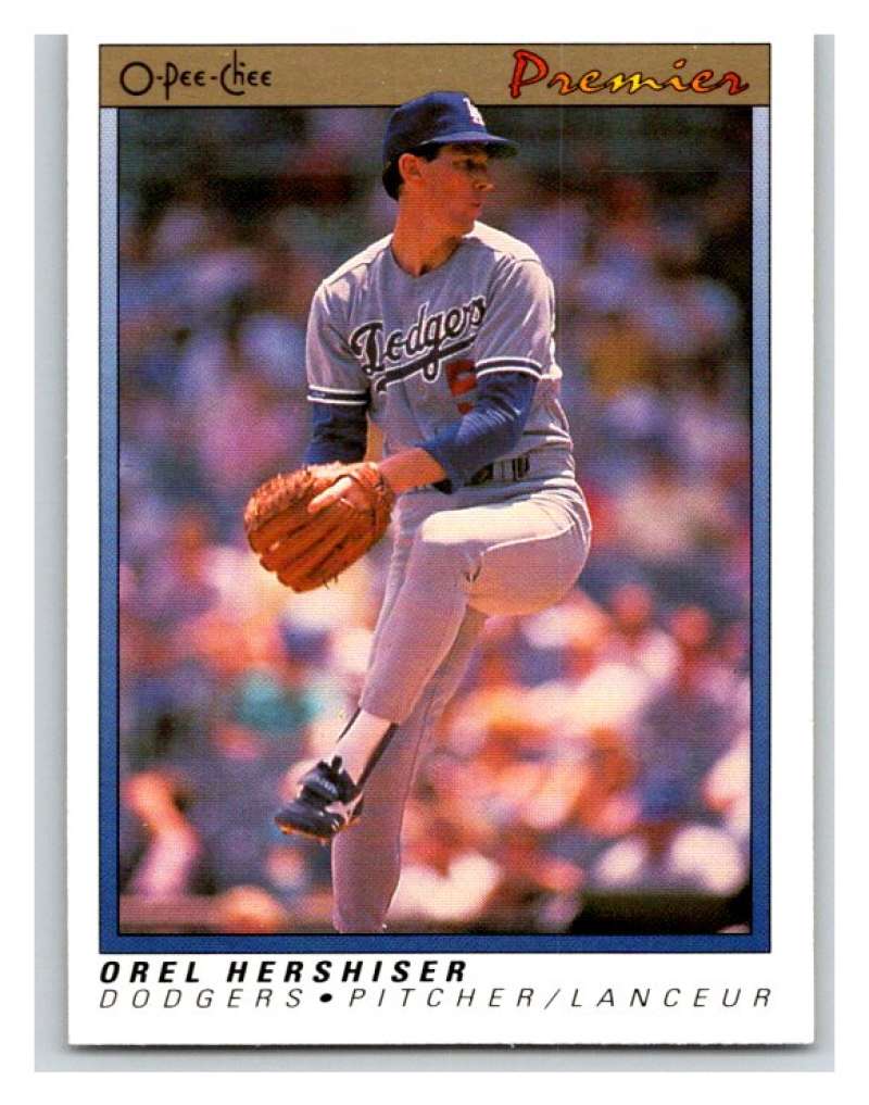 1991 O-Pee-Chee Premeir #64 Orel Hershiser Dodgers MLB Mint Image 1
