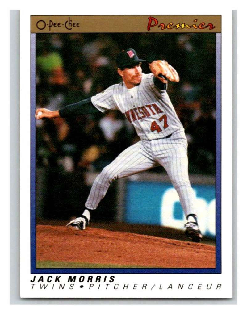 1991 O-Pee-Chee Premeir #84 Jack Morris Twins MLB Mint