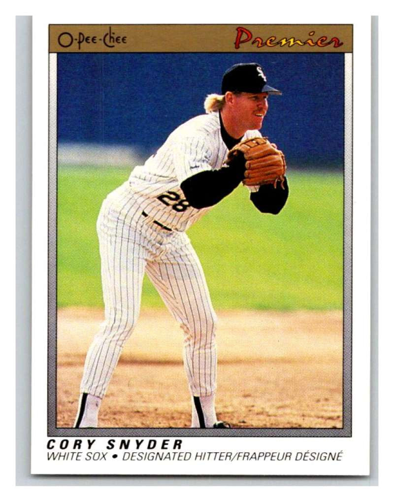 1991 O-Pee-Chee Premeir #113 Cory Snyder White Sox MLB Mint