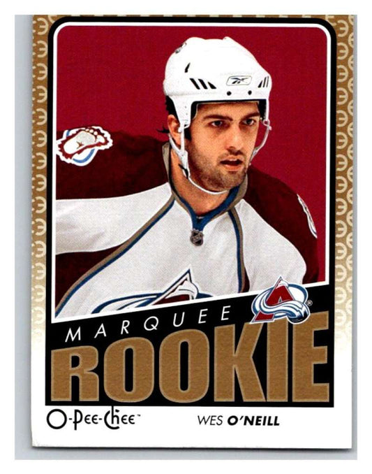 (HCW) 2009 O-Pee-Chee #760 Wes O'Neill RC Rookie Avalanche Mint NHL Image 1
