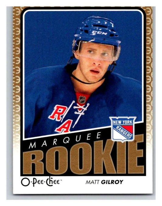 (HCW) 2009 O-Pee-Chee #776 Matt Gilroy RC Rookie NY Rangers Mint NHL Image 1