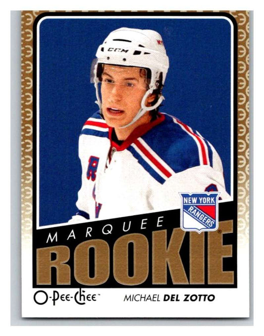 (HCW) 2009 O-Pee-Chee #777 Michael Del Zotto RC Rookie NY Rangers Mint NHL Image 1