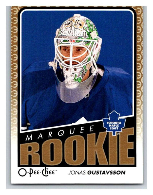 (HCW) 2009 O-Pee-Chee #796 Jonas Gustavsson RC Rookie Maple Leafs Mint NHL