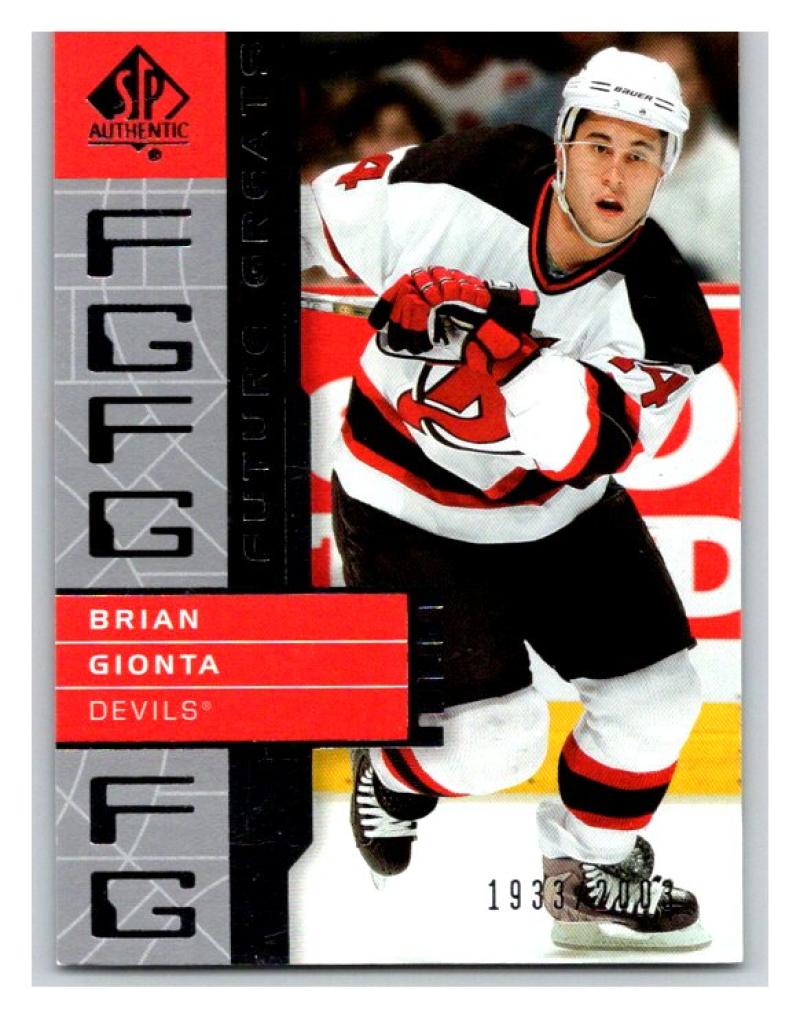2002-03 SP Authentic #122 Brian Gionta MINT Hockey NHL 1933/2003 UD 02888 Image 1