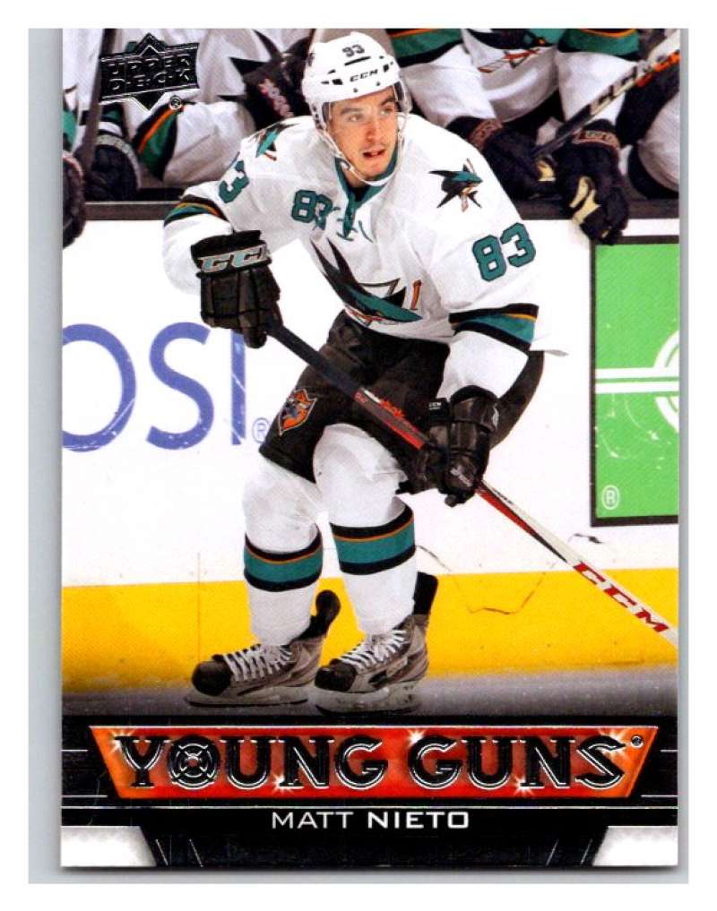 (HCW) 2013-14 Upper Deck #247 Matt Nieto RC Rookie Sharks YG 02936 Image 1