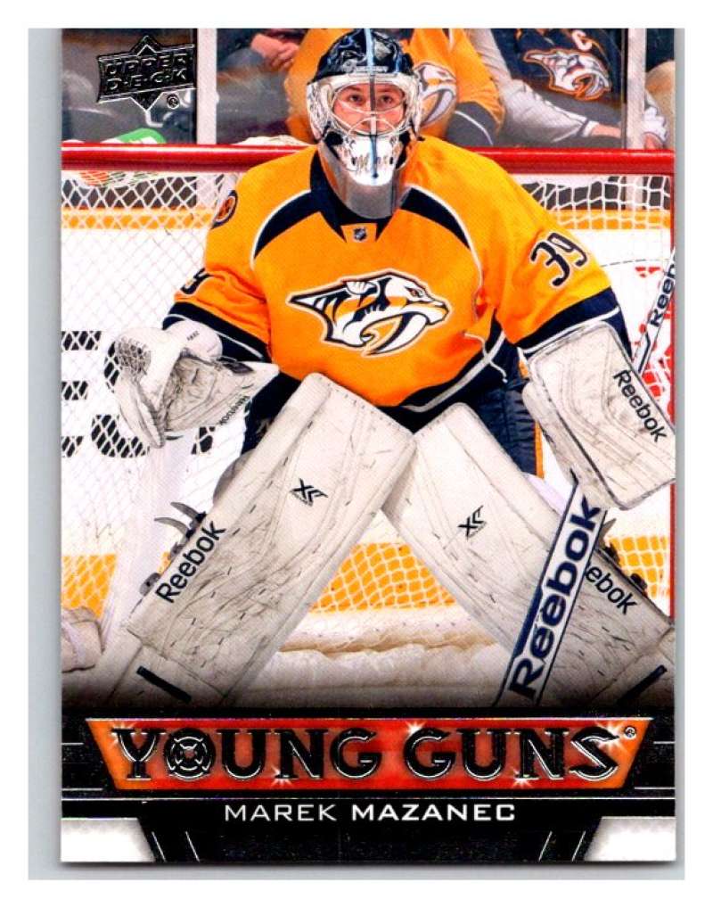 (HCW) 2013-14 Upper Deck #468 Marek Mazanec RC Rookie Predators YG 02947 Image 1
