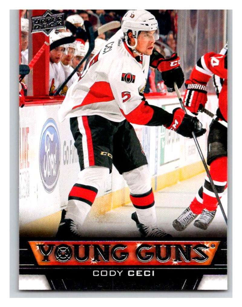 (HCW) 2013-14 Upper Deck #475 Cody Ceci RC Rookie Senators YG 02948
