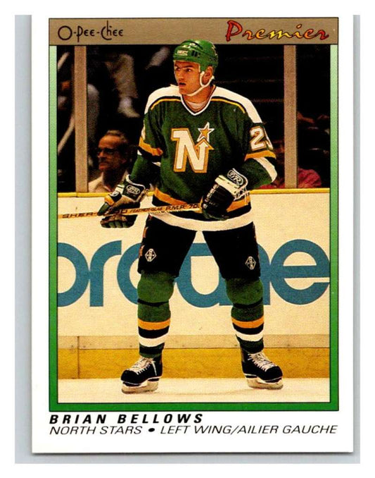 (HCW) 1990-91 OPC Premier #3 Brian Bellows North Stars Mint Image 1