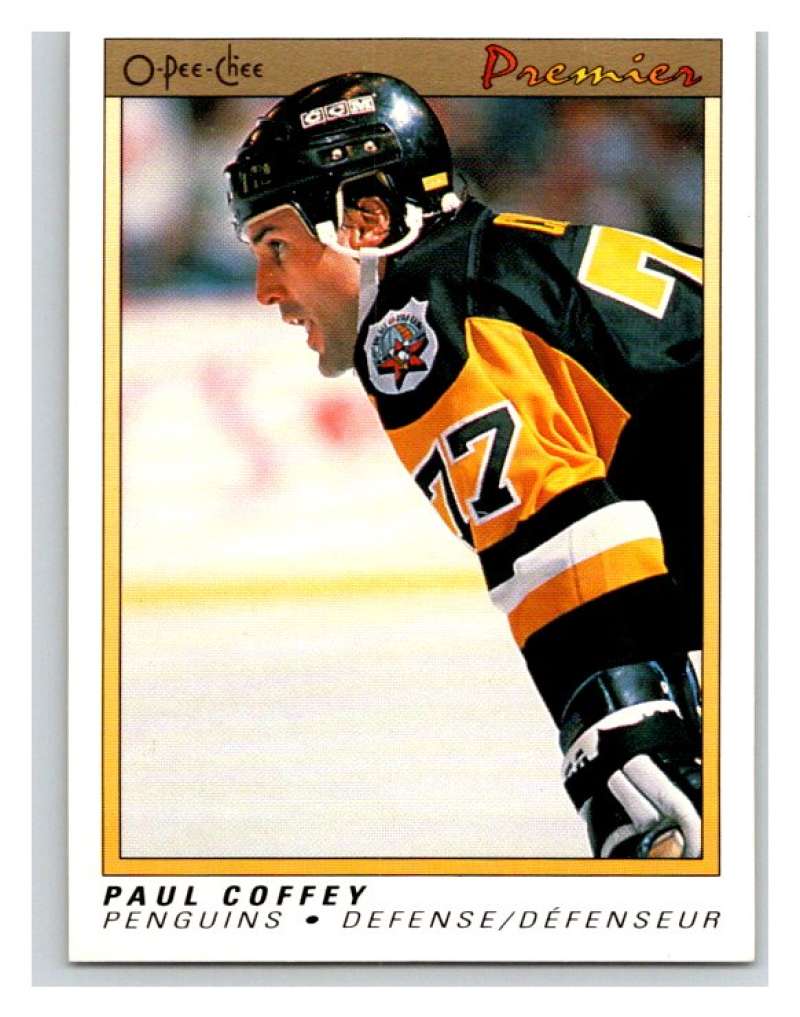 (HCW) 1990-91 OPC Premier #16 Paul Coffey Penguins Mint Image 1