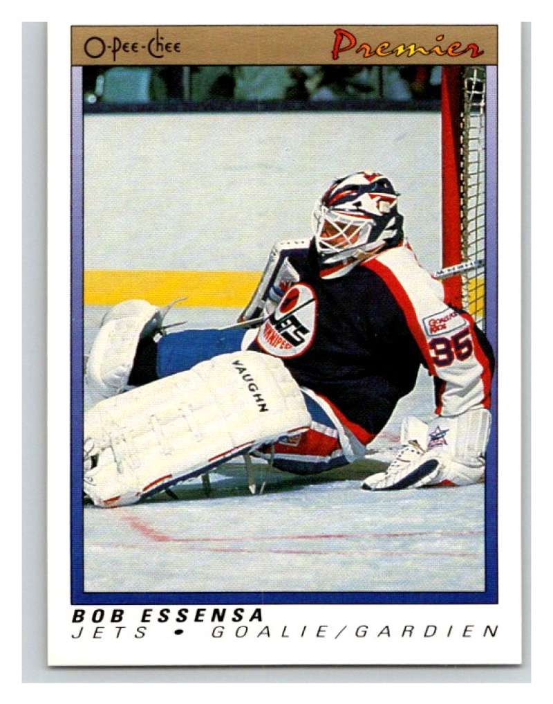 (HCW) 1990-91 OPC Premier #29 Bob Essensa RC Rookie Winn Jets Mint Image 1