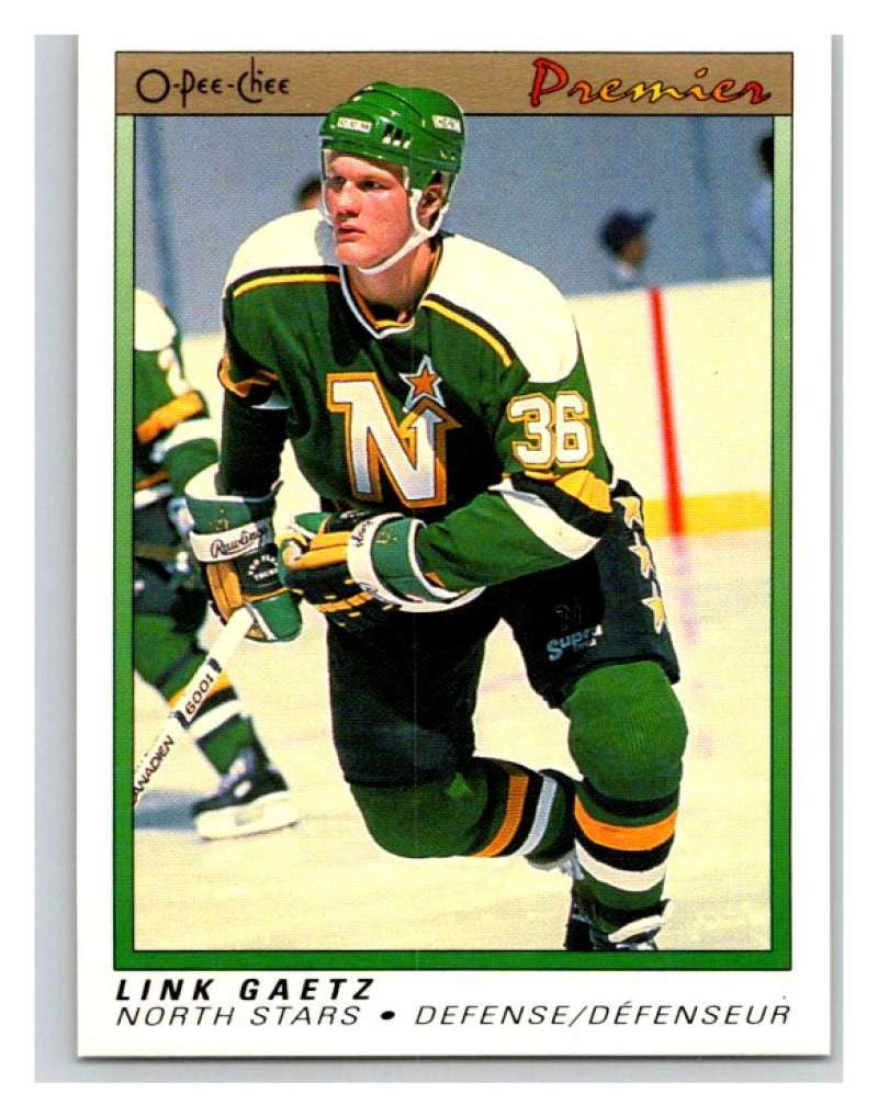 (HCW) 1990-91 OPC Premier #33 Link Gaetz RC Rookie North Stars Mint