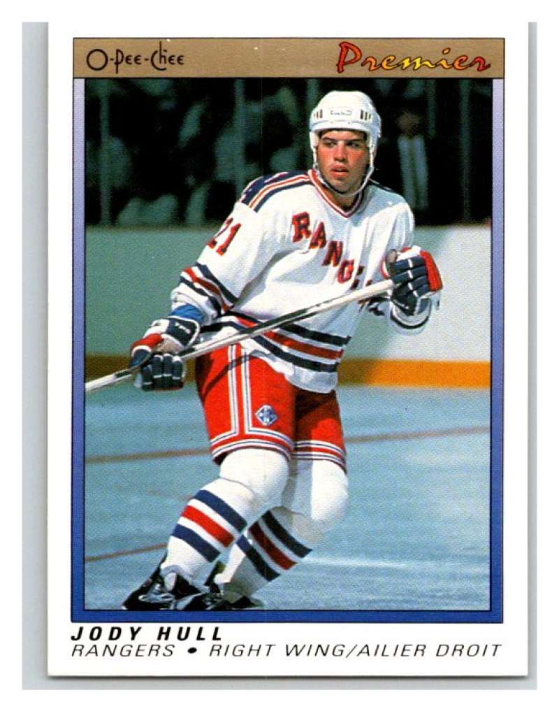 (HCW) 1990-91 OPC Premier #46 Jody Hull RC Rookie Mint Image 1