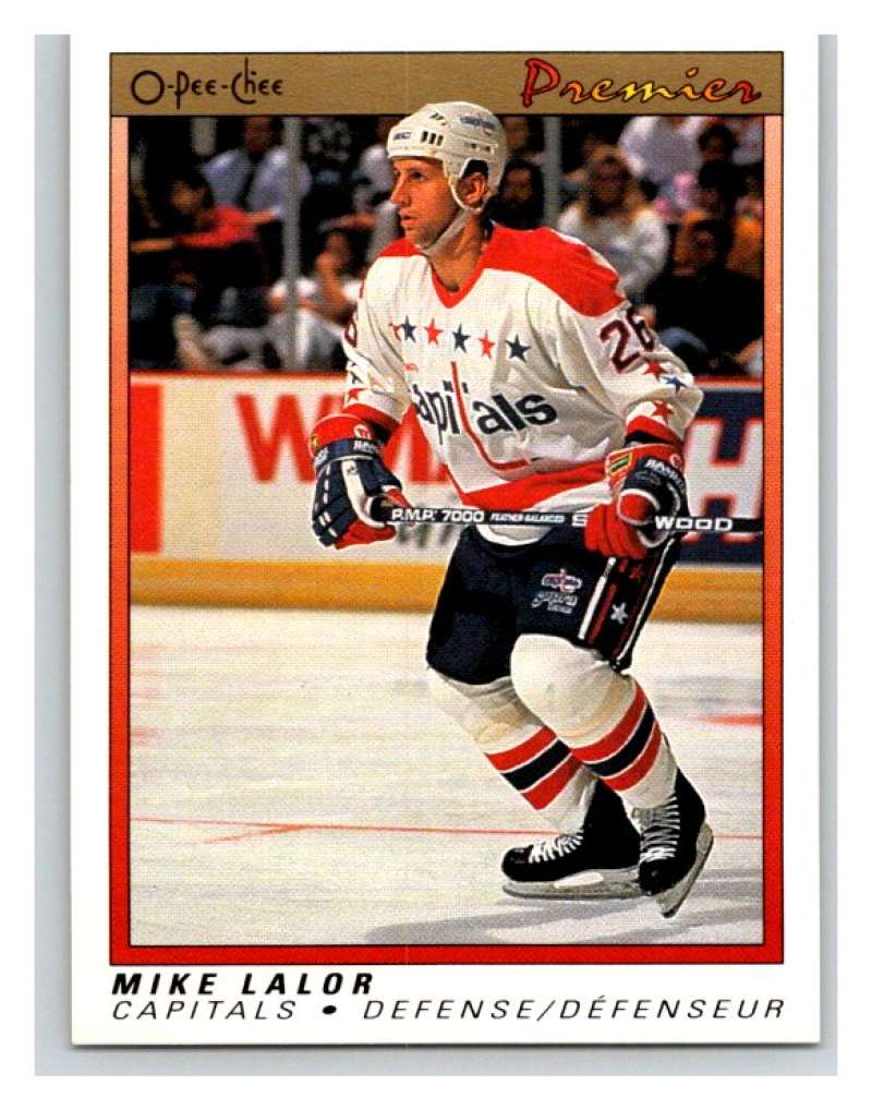 (HCW) 1990-91 OPC Premier #57 Mike Lalor Mint Image 1