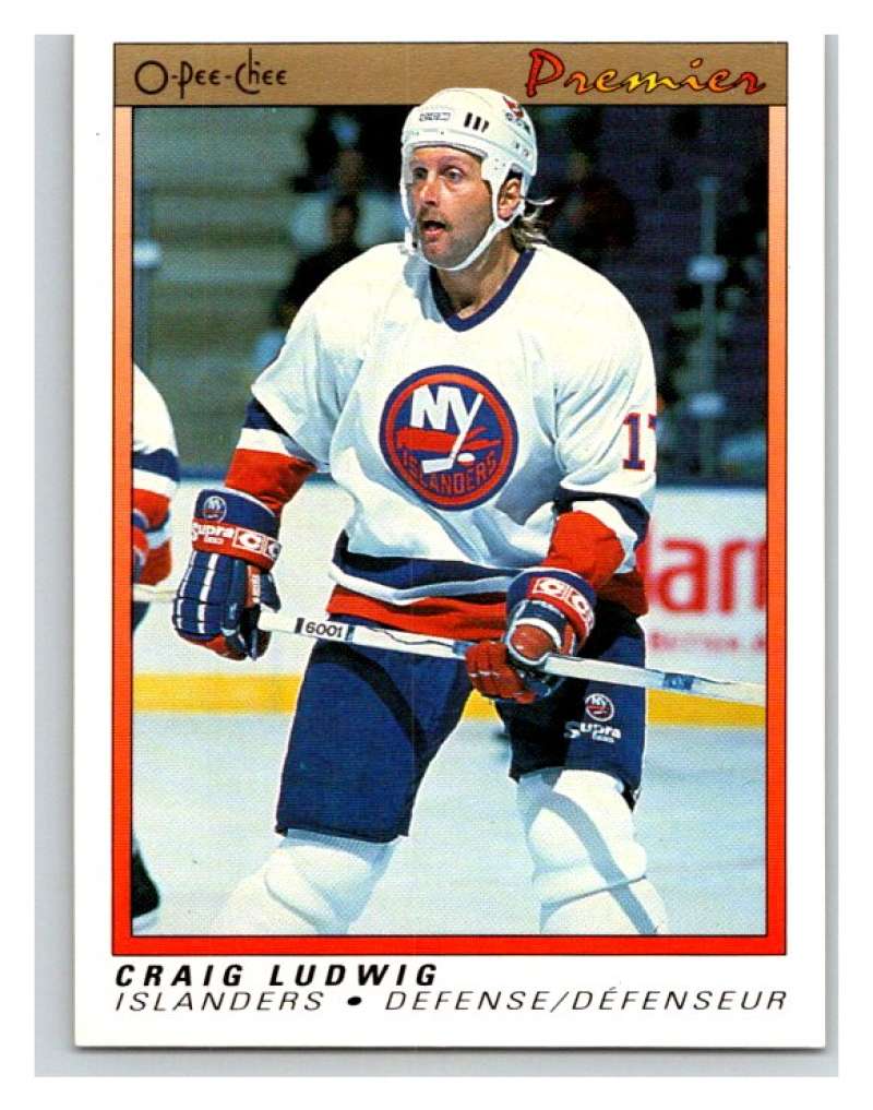 (HCW) 1990-91 OPC Premier #64 Craig Ludwig Mint Image 1