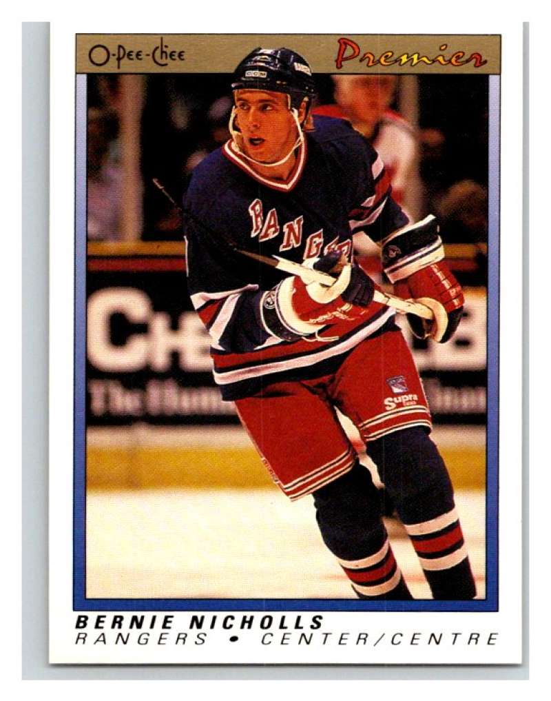(HCW) 1990-91 OPC Premier #83 Bernie Nicholls Mint Image 1
