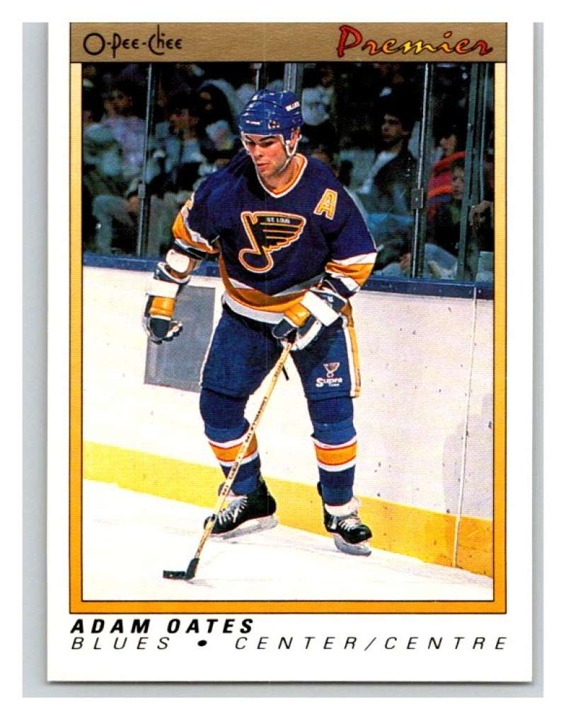 (HCW) 1990-91 OPC Premier #88 Adam Oates Blues Mint Image 1