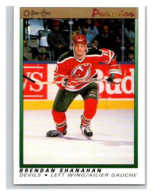 (HCW) 1990-91 OPC Premier #105 Brendan Shanahan NJ Devils Mint Image 1