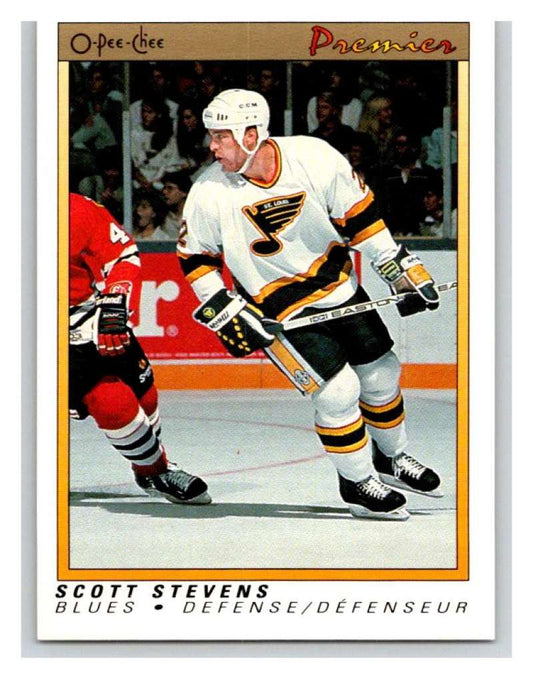 (HCW) 1990-91 OPC Premier #112 Scott Stevens Mint
