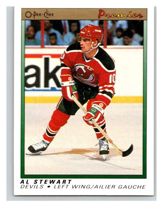 (HCW) 1990-91 OPC Premier #113 Alan Stewart NJ Devils Mint