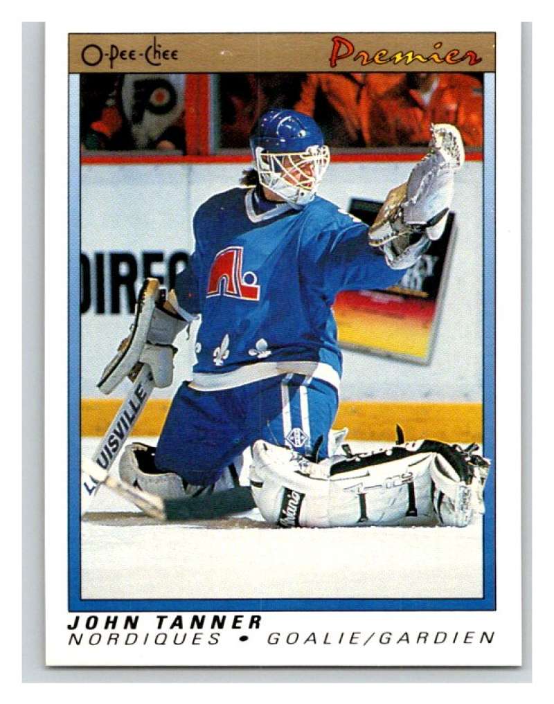 (HCW) 1990-91 OPC Premier #118 John Tanner Nordiques Mint Image 1