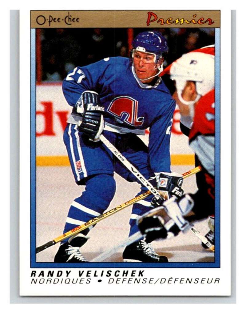 (HCW) 1990-91 OPC Premier #125 Randy Velischek Mint Image 1