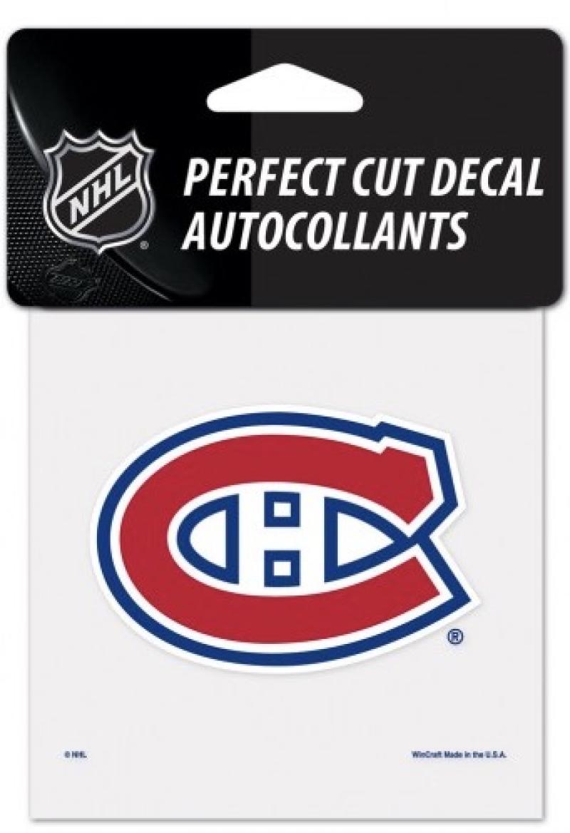 Montreal Canadiens Perfect Cut Color 4"x4" Licensed Decal Sticker