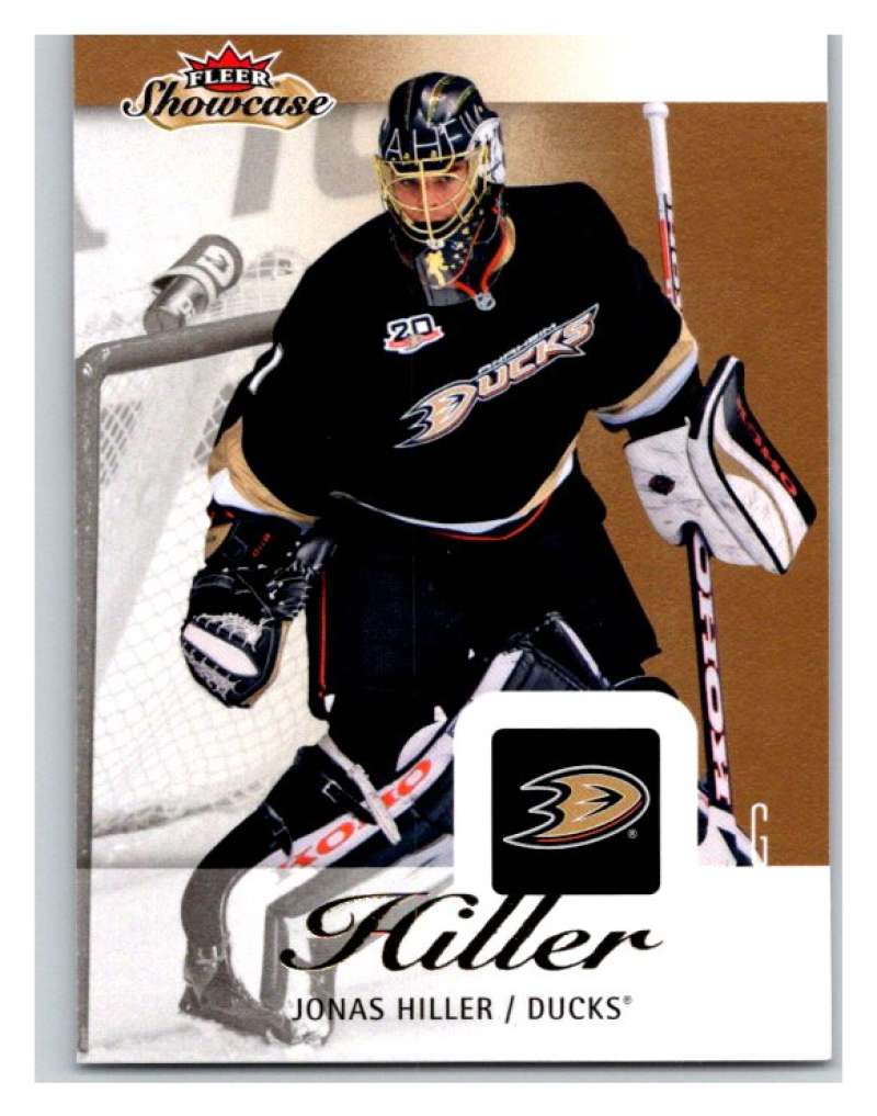 2013-14 Upper Deck Fleer Showcase #5 Jonas Hiller Ducks NHL Mint Image 1
