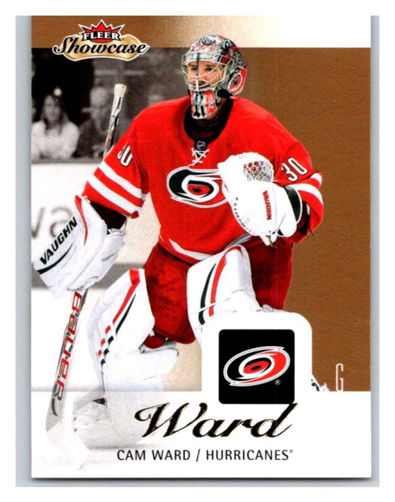 2013-14 Upper Deck Fleer Showcase #14 Cam Ward Hurricanes NHL Mint Image 1