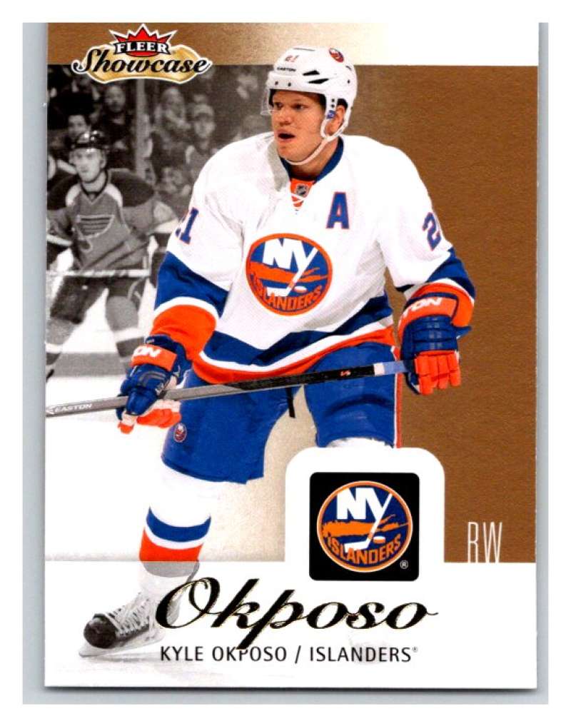 2013-14 Upper Deck Fleer Showcase #58 Kyle Okposo NY Islanders NHL Mint Image 1