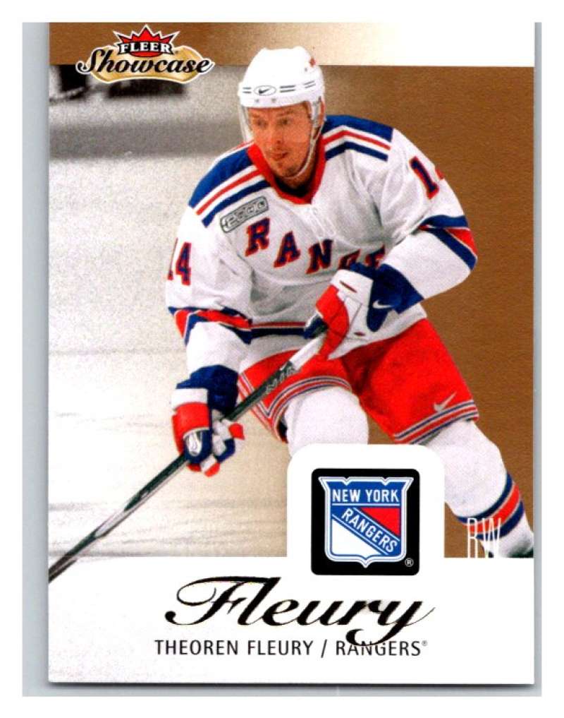 2013-14 Upper Deck Fleer Showcase #64 Theo Fleury NY Rangers NHL Mint Image 1