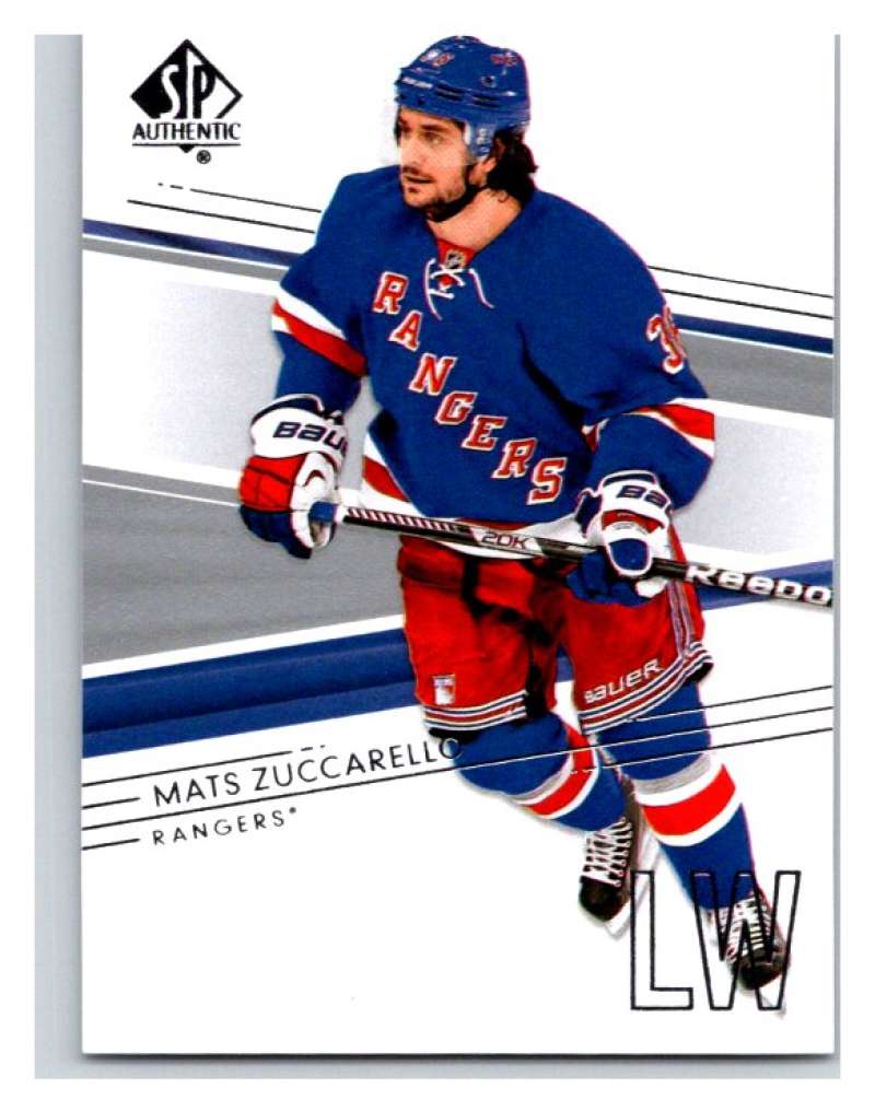 2014-15 Upper Deck SP Authentic #28 Mats Zuccarello NY Rangers NHL Mint Image 1