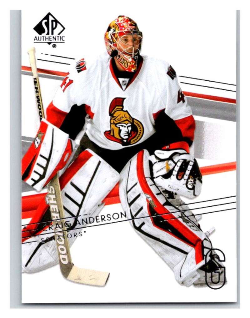 2014-15 Upper Deck SP Authentic #105 Craig Anderson Senators NHL Mint Image 1