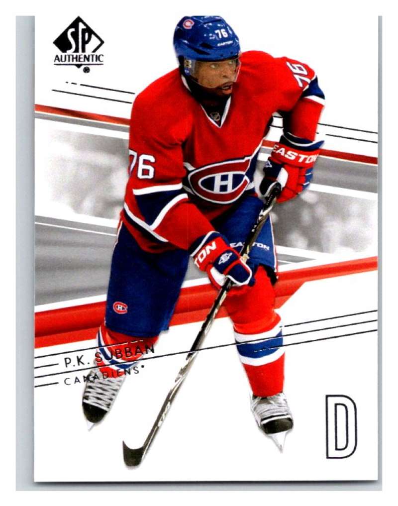 2014-15 Upper Deck SP Authentic #109 P.K. Subban Canadiens NHL Mint Image 1