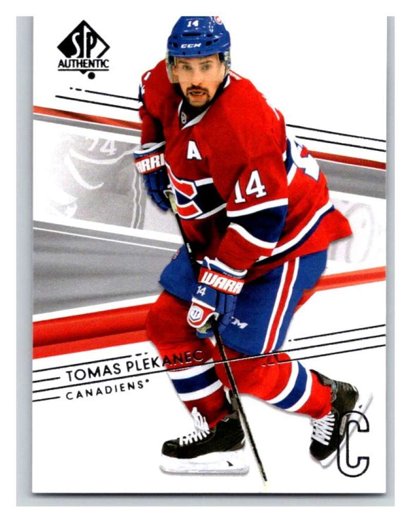 2014-15 Upper Deck SP Authentic #130 Tomas Plekanec Canadiens NHL Mint Image 1