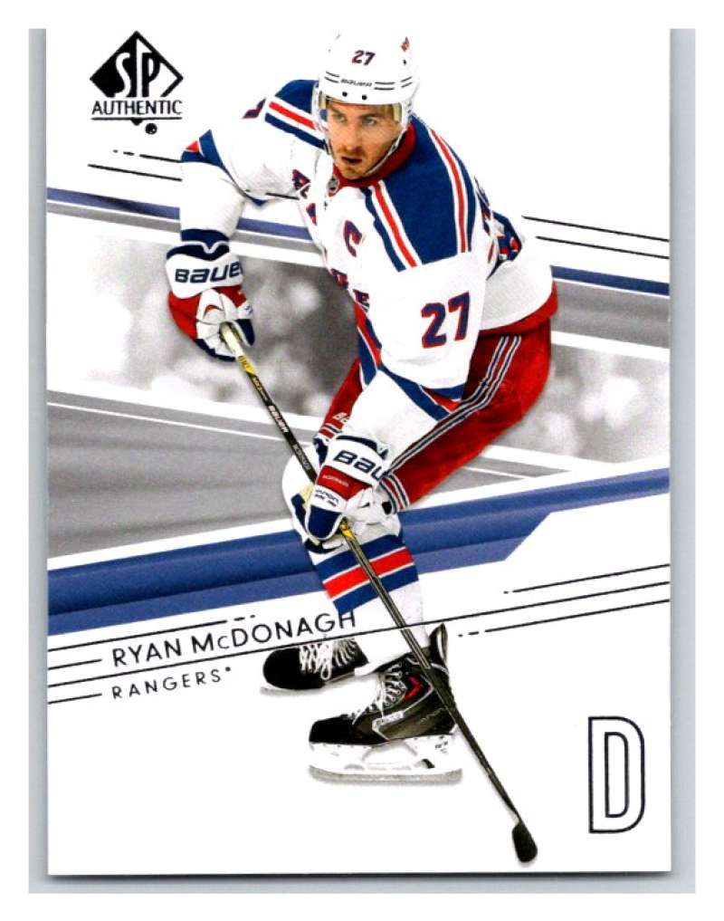 2014-15 Upper Deck SP Authentic #141 Ryan McDonagh NY Rangers NHL Mint Image 1