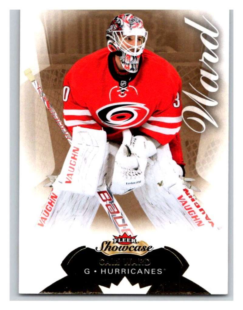 2014-15 Upper Deck Fleer Showcase #1 Cam Ward Hurricanes NHL Mint Image 1
