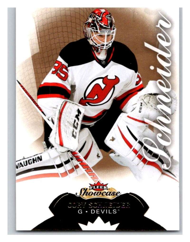 2014-15 Upper Deck Fleer Showcase #7 Cory Schneider NJ Devils NHL Mint Image 1