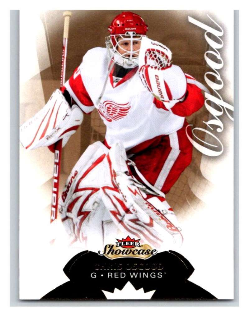 2014-15 Upper Deck Fleer Showcase #18 Chris Osgood Red Wings NHL Mint Image 1