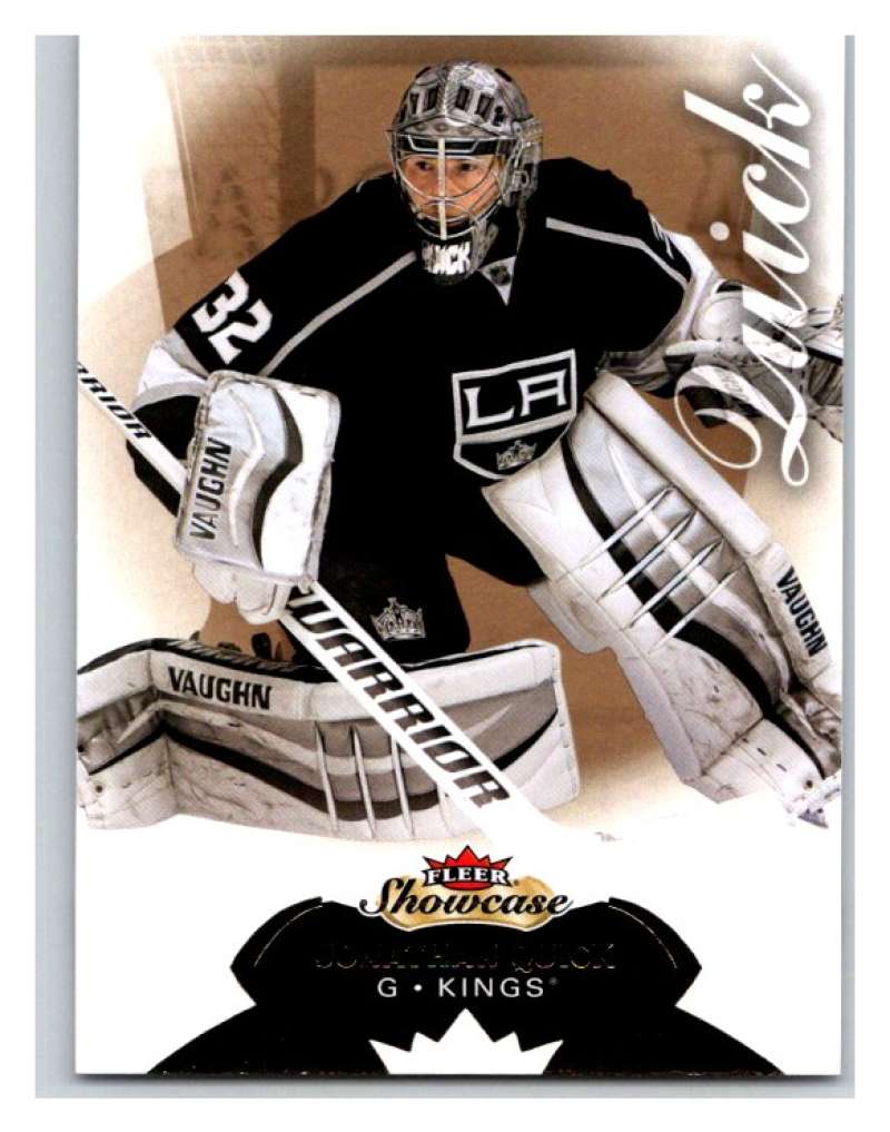 2014-15 Upper Deck Fleer Showcase #62 Jonathan Quick Kings NHL Mint Image 1