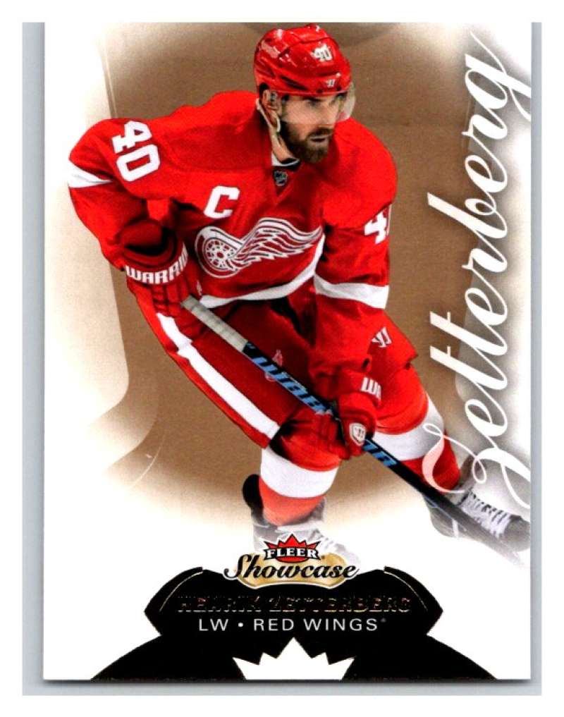 2014-15 Upper Deck Fleer Showcase #67 Henrik Zetterberg Red Wings NHL Mint Image 1