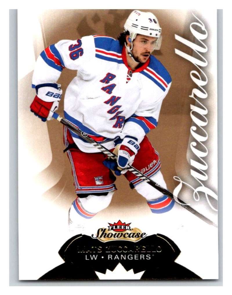2014-15 Upper Deck Fleer Showcase #68 Mats Zuccarello NY Rangers NHL Mint Image 1