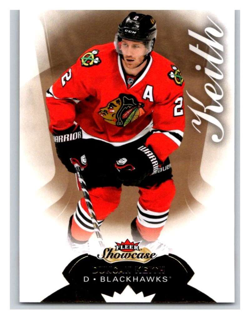 2014-15 Upper Deck Fleer Showcase #69 Duncan Keith Blackhawks NHL Mint Image 1